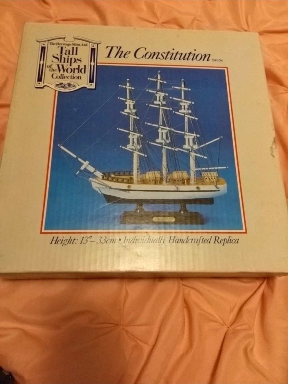 Tall Ships of the World 'The Constitution' Handcrafted Replica - White & Blue